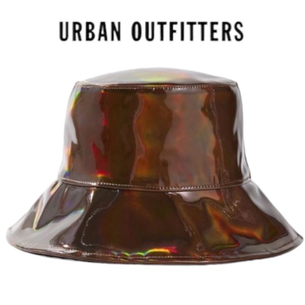 NEW UO Urban Outfitters Iridescent Bucket Hat